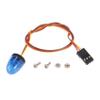 LAFEINA 5 Modes Ultra Bright LED Lights Rotating Flashing Police Lamp for 1/8 1/10 RC Mode Crawler Truck Short Course Car CC01 D90 SCX10 4WD (10x15mm, Blue) view 1