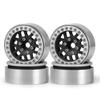 1/2/4PCS 1.9 Inch Metal Alloy Beadlock Wheel Rims for Axial SCX10 90046 90047 CC01 TRX4 1/10 RC Crawler Car Parts ( Color : Black Sliver 4pcs ) view 1