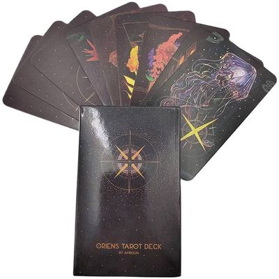ZXKYZR8 Oriens Tarot, 78Pcs Coated Paper Tarot Cards Deck for Beginners to Professional, Board Game, Entertainment Parties Divination Deck Set Gifts Collect for Expert Readers Lover