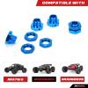 RCAWD 17mm Wheel Hex (16.5mm Thick) & Wheel Nut for Fireteam 6S, Kraton 6S, Notorious 6S, Outcast 6S, Talion 6S Upgrades, 1/7 1/8 ARRMA 6S Anodized Parts #AR310484 ARAC9416, AR310449#ARAC9763 Blue view 2