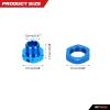 RCAWD 17mm Wheel Hex (16.5mm Thick) & Wheel Nut for Fireteam 6S, Kraton 6S, Notorious 6S, Outcast 6S, Talion 6S Upgrades, 1/7 1/8 ARRMA 6S Anodized Parts #AR310484 ARAC9416, AR310449#ARAC9763 Blue view 3