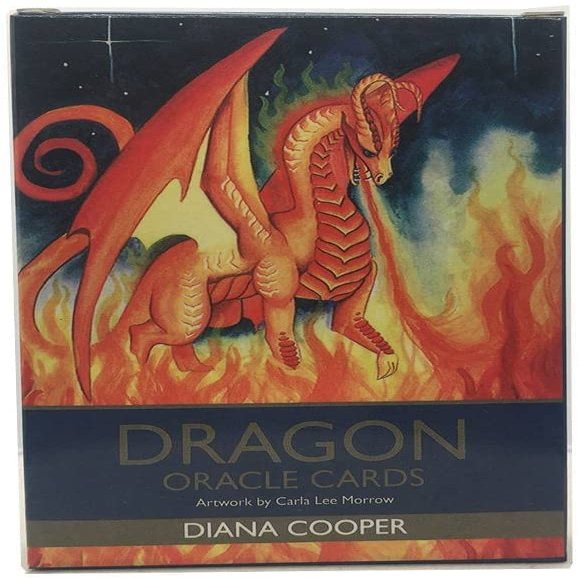 ZXKYZR8 Dragon Oracle Cards, 44Pcs Coated Paper Tarot Cards Deck for Beginners to Professional, Board Game, Entertainment Parties Divination Deck Set Gifts Collect for Expert Readers Lover