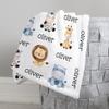 Loving Families Personalized Blanket, Personalized Blanket for Baby, Kids and Adults. Monthly Blanket for Baby, Custom Name Fleece Cartoon Blanket, Personalized Blankets & Throws view 1