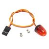 LAFEINA 5 Modes Ultra Bright LED Lights Rotating Flashing Police Lamp for 1/8 1/10 RC Mode Crawler Truck Short Course Car CC01 D90 SCX10 4WD (10x15mm, Red) view 1