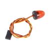 LAFEINA 5 Modes Ultra Bright LED Lights Rotating Flashing Police Lamp for 1/8 1/10 RC Mode Crawler Truck Short Course Car CC01 D90 SCX10 4WD (10x15mm, Red) view 4