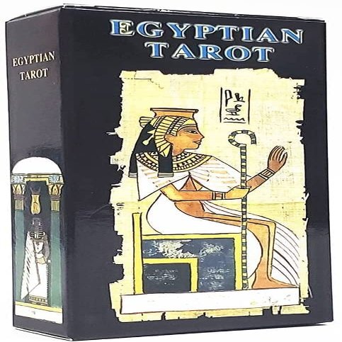 ZXKYZR8 Egyptian Tarot, 78Pcs Coated Paper Tarot Cards Deck for Beginners to Professional, Board Game, Entertainment Parties Divination Deck Set Gifts Collect for Expert Readers Lover