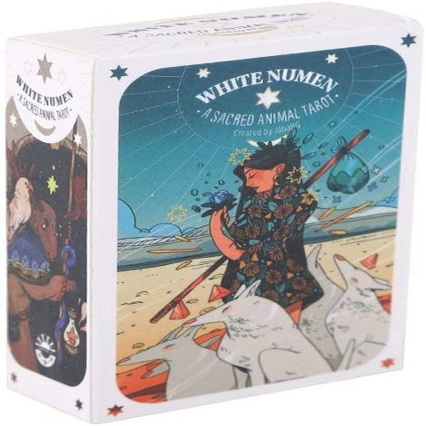 ZXKYZR8 White Numen Tarot, 78Pcs Coated Paper Tarot Cards Deck for Beginners to Professional, Board Game, Entertainment Parties Divination Deck Set Gifts Collect for Expert Readers Lover