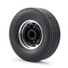 2PCS CNC Metal Alloy Front Wheel Hub Rim with 28mm Width Black Rubber Tires for 1/14 Tamiya RC Trailer Tractor Truck (Color : 1Pcs Wheel Rim) view 3