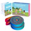 Cikyner Chinese Jump Rope, 2 Pack 4m Long 1.5cm Wide Elastic Chinese Ropes with Instructions French Skipping Rainbow Band for Children Jumpsies Games Indoors and Outdoors, Ideal for Gifts for Kids view 1