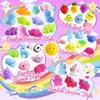 150 Pack Mochi Squishy Toys Kawaii Squishies Stress Relief Toys Pack Boys Girs Party Favors Bulk Birthday Gifts Valentines Day Gifts for Kids Easter Egg Fillers Easter Hunt Basket Pinata Stuffers view 2