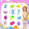 150 Pack Mochi Squishy Toys Kawaii Squishies Stress Relief Toys Pack Boys Girs Party Favors Bulk Birthday Gifts Valentines Day Gifts for Kids Easter Egg Fillers Easter Hunt Basket Pinata Stuffers view 3