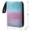 4 Pocket Trading Card Binder for 400 Cards, Abstract Rainbow Pattern view 2