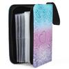 4 Pocket Trading Card Binder for 400 Cards, Abstract Rainbow Pattern view 3