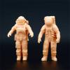 ZEDACAKAI (2 Pcs 1/64 Model Miniature Astronaut Sand Table White Model Need to Be Colored by Yourself view 2
