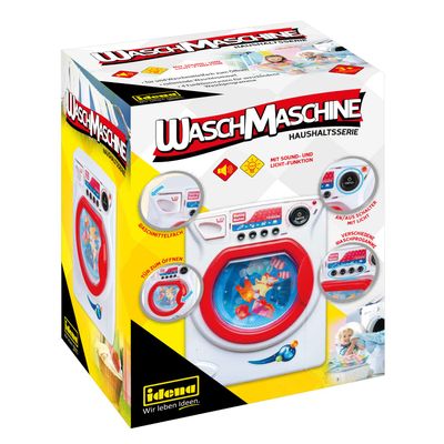 Idena 40469-Children's Washing Machine with Sound and Light Effects, 40469, Multi-Colour, S