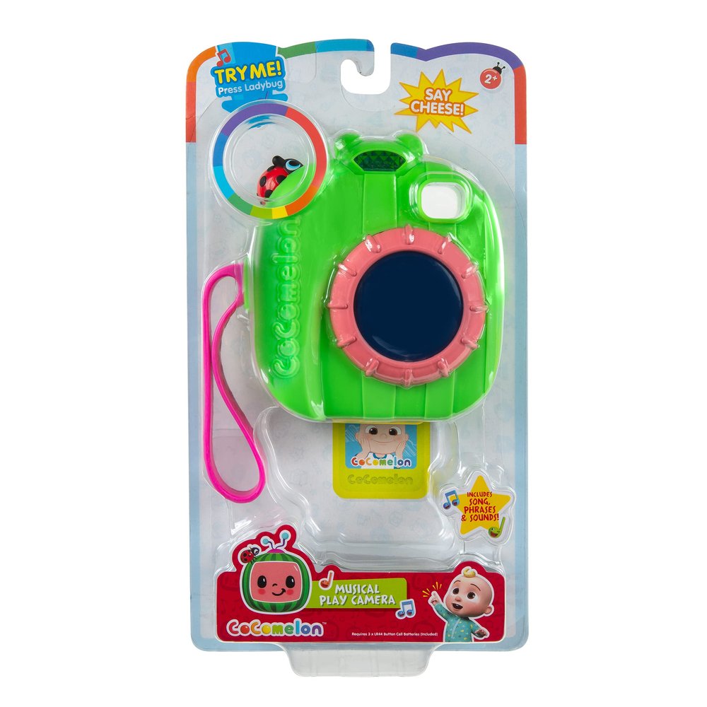 CoComelon Musical Play Camera - Features JJs Photo - Musical, Light up Camera - Toys for Kids, Toddlers, and Preschoolers