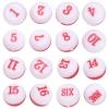 Alvinlite Numbered Dice with Shaker Bottle 16pcs, Billiard Supplies Entertainment Games Portable Tiny Refine Exquisite Dice *213 (Black) Billiard view 3