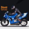 ZAVEIOP Remote Control Motorcycle, High Speed Self Balancing Single Wheel Stunt RC, 1/6 Scale 360 Rotating LED Flashlight Toy, Best Xmas Gift for Boys & Girls, Blue view 4