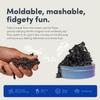 Speks Original Crags Ferrite Putty | 1000+ Magnetic Stones in a Tin | Stress Relief Fidget Toy for Adults & Teens | Stocking Stuffer & Christmas Gift | Blue Gradient, Large view 3