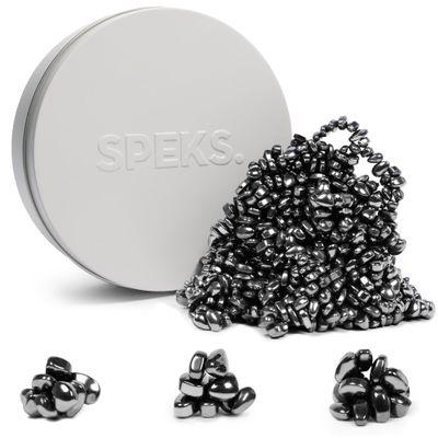 Speks Crags Ferrite Putty | 1,000+ Ferrite Stones in a Tin, Fidget Toy for Adults & Teens 14+, Desk Toy for Office, Stress Relief | White, Large