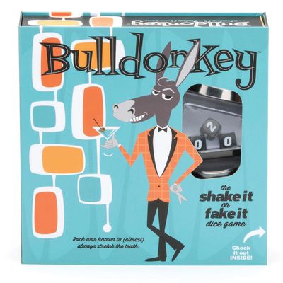 Bulldonkey Dice Game, Strategic Bluffing Game for Fun Party Game Nights with Family & Friends, 3-6 Players Ages 10+