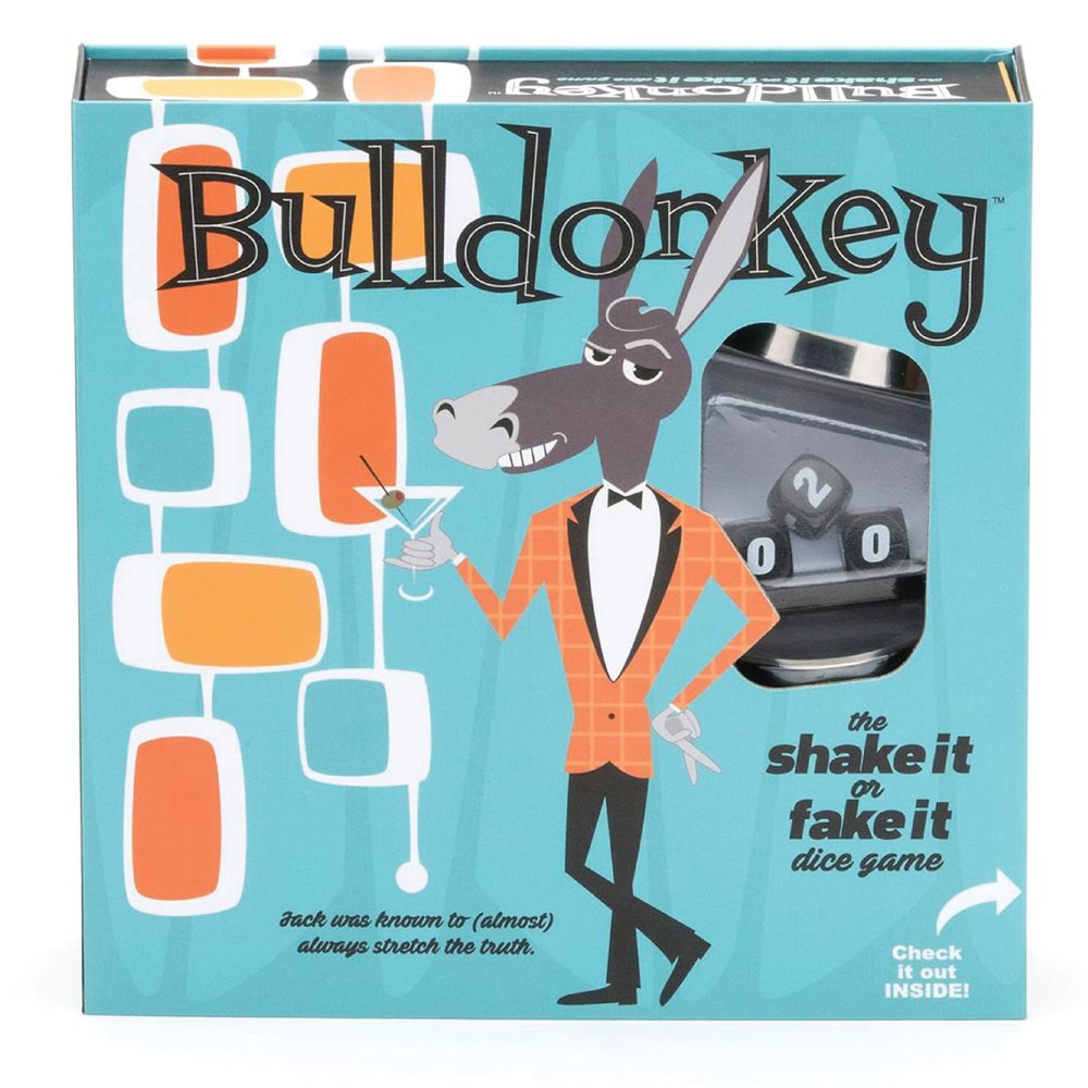 Bulldonkey Dice Game, Strategic Bluffing Game for Fun Party Game Nights with Family & Friends, 3-6 Players Ages 10+