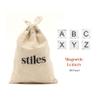 Stiles 100 Pieces Magnetic Letter Tiles, Wooden Magnetic Letters for Whiteboard, Fridge, or Magnetic Letter Board, Wood Alphabet Magnet Letters, Rustic view 2