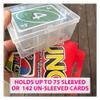 PRODUCT80 8 Pack BitsBins 100+ Card Box with Unique Inner Wall Design, Holds 142 Un-sleeved or 75 Sleeved Standard Playing Cards, Compatible with MTG and Pokemon Cards, Snap Tight Lid view 4
