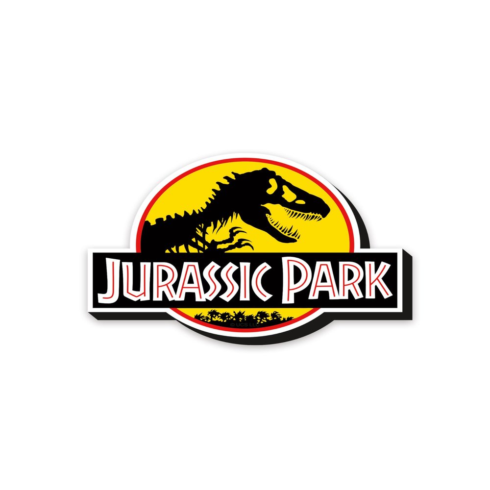 AQUARIUS Jurassic Park Logo Funky Chunky Novelty Magnet for Refrigerator, Locker, Whiteboard & Game Room Officially Licensed Merchandise & Collectibles