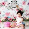 1 PCS Alice Happy Birthday Cake Topper Glitter Magical Poker Bunny Bowl Clock Fairy Eat Me Cake Pick Decorations for Magic Alice Theme Tea Party Baby Shower Kids Birthday Party Supplies view 4