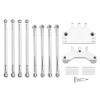 Greendhat Metal Link Rod and Servo Mount Linkage Bracket for MN G500 MN86 MN86S MN86K MN86KS 1/12 RC Crawler Car Upgrade Parts ( Color : Silver ) view 1