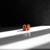NOAHWOOD Fingerboards PRO Handmade Wheels with Handmade Self-Locking Nuts (No CNC) (Orange) view 2