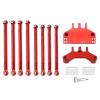 Greendhat Metal Link Rod and Servo Mount Linkage Bracket for MN G500 MN86 MN86S MN86K MN86KS 1/12 RC Crawler Car Upgrade Parts ( Color : Red ) view 1