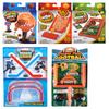 Set of 5 Mini Tabletop Games - Football, Basketball, Hockey, Ball Hop, Coin Hole - Toy Shooting Hoops - Fun Classic Arcade Toy view 1