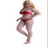 1/12 Scale Action Figure,6 inch Female Super-Flexible Slightly Fat Suntan Skin Large Bust Action Figure Doll Collection T05B view 1