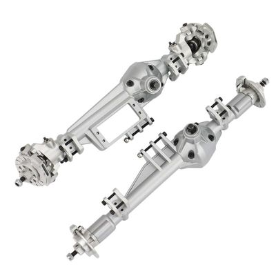 Greendhat Metal Complete Front & Rear Axle for Axial RBX10 Ryft 1/10 RC Cralwer Car Upgrade Parts Accessories ( Color : Silver )