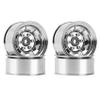 4PCS 1.55 Metal Beadlock Wheel Rim Hub for 1/10 RC Crawler Car Axial Yeti Jr 90069 RC4WD D90 TF2 Tamiya CC01 LC70 MST,5 ( Color : Light Grey ) view 2