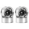 4PCS 1.55 Metal Beadlock Wheel Rim Hub for 1/10 RC Crawler Car Axial Yeti Jr 90069 RC4WD D90 TF2 Tamiya CC01 LC70 MST,5 ( Color : Light Grey ) view 3