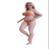 1/12 Scale Action Figure,6 inch Female Super-Flexible Slightly Fat Pale Skin Large Bust Action Figure Doll Collection T05A view 1