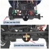 MORLORDY RC Steel Overdrive Gears 16T Brass Differential Worm Gear for SCX24 Upgrades 1/24 RC Crawler Car Parts view 2