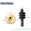 MORLORDY RC Steel Overdrive Gears 16T Brass Differential Worm Gear for SCX24 Upgrades 1/24 RC Crawler Car Parts view 4