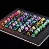 KSNDie 8 Sets Polyhedral Dice Set D&D, 56pcs DND Dice Set with 2 Large Leather Bag for RPG Table Games view 2