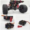 HOPLEX RC Servo Mount Bracket and Mini Servo Arm Red for ES08MA II Servo Upgrade Parts for Axial SCX24 RC Car Crawler view 4