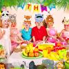 Gersoniel 24 Pcs Animal Birthday Party Hats Animal Headbands Jungle Safari Animal Paper Party Crown for Girls Kids (Assorted Animals) view 4