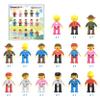 PicassoTiles Magnetic Figure Playset 15 PCS Rotatable Characters Toys for Kids Add On Set for Building Block Tiles Toddlers Sensory Pretend Play Travel Gift view 3