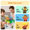 PicassoTiles Magnetic Figure Playset 15 PCS Rotatable Characters Toys for Kids Add On Set for Building Block Tiles Toddlers Sensory Pretend Play Travel Gift view 4