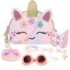 Purse for Little Girls,Girls Jewelry Pretend Play,Unicorn Gifts for girls,Crossbody Bags for Kid,Girl Birthday Gift,Dress Up Jewelry Pretend Play view 1