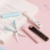 Cat Paw Scissors Cute Multifunctional Stainless Steel Folding Design Hand Scissors Mini Portable Cat Paw Art Scissors School Stationery(Pink) view 3