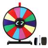 iElyiEsy 24" Spinning Prize Wheel of Fortune 14 Slots Spinner Wheel for Prizes with Stand, Dry Eraser and Marker Pen for Trade Show Carnival view 1