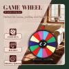 iElyiEsy 24" Spinning Prize Wheel of Fortune 14 Slots Spinner Wheel for Prizes with Stand, Dry Eraser and Marker Pen for Trade Show Carnival view 2